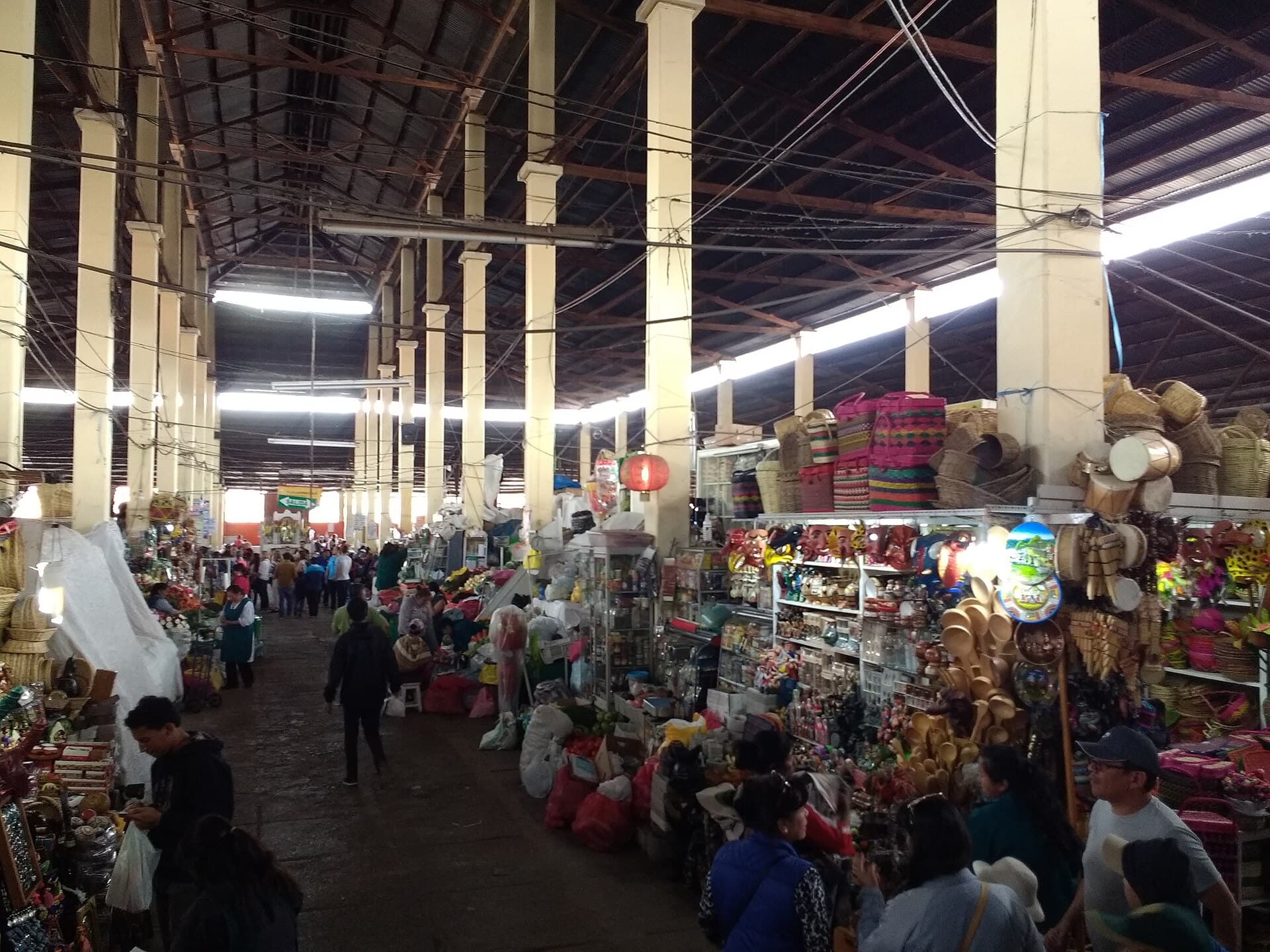 Inside San Pedro Market in Cusco