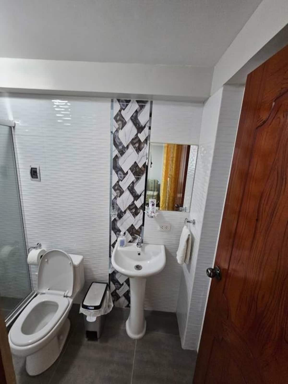 Apartment 3 bathroom sink and toilet