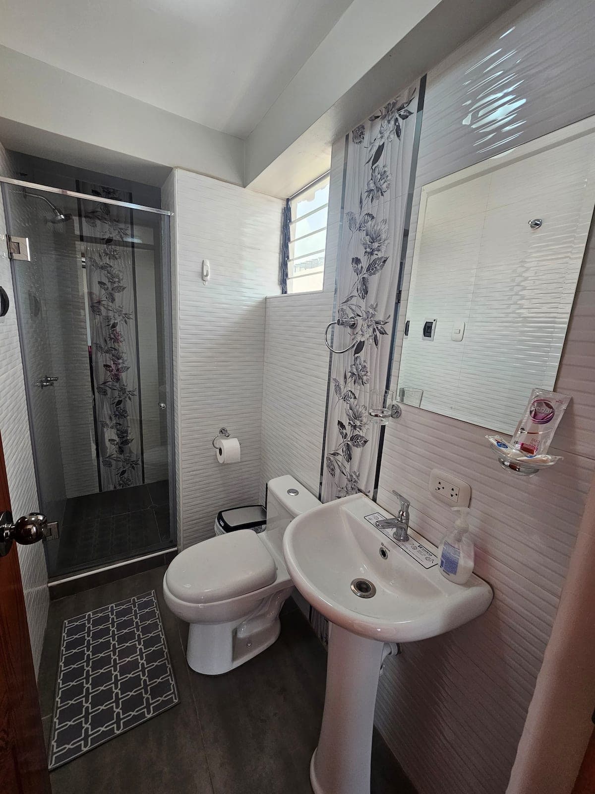 Apartment 5 private bathroom with shower