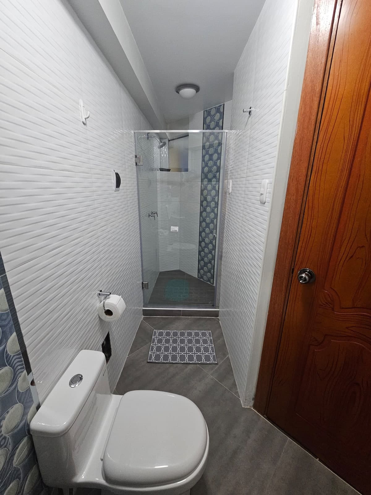 Apartment 8 bathroom shower